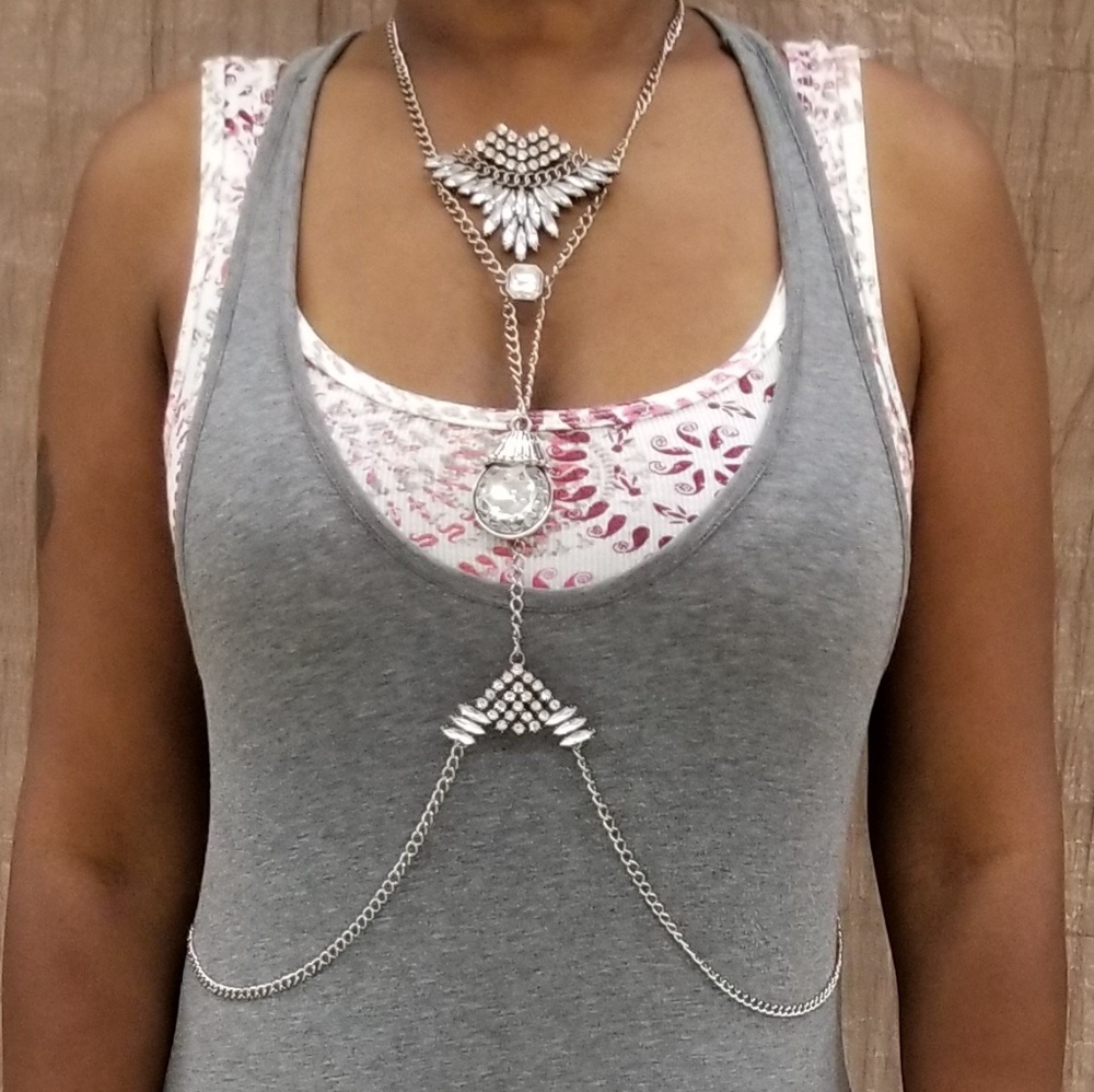 Handmade Body Harness and Thigh Jewelry set